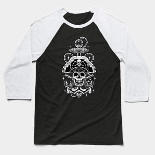 Pirate Skull Baseball T-Shirt